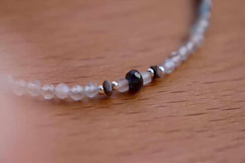 手鍊 藍寶石 海藍寶 天然石 - 放鬆 -