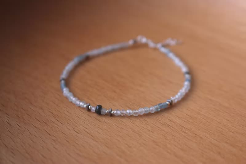 手鍊 藍寶石 海藍寶 天然石 - 放鬆 -