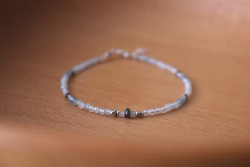 手鍊 藍寶石 海藍寶 天然石 - 放鬆 -