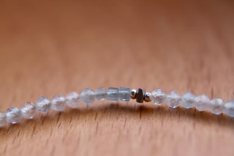 手鍊 藍寶石 海藍寶 天然石 - 放鬆 -