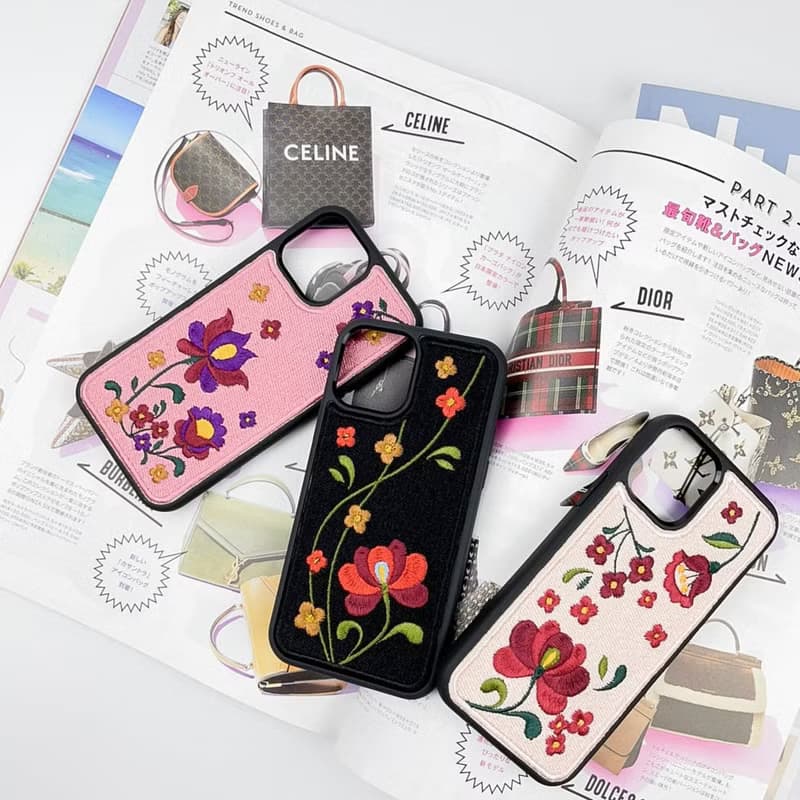 【瑪捷玫瑰】英式玫瑰粉/刺繡手機殼 iPhone