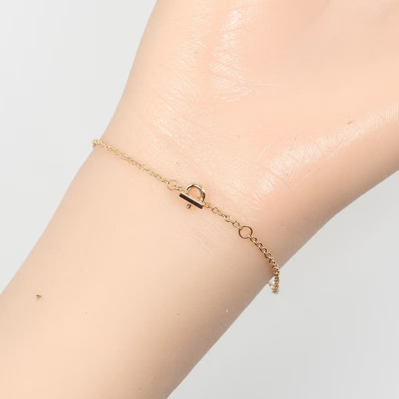 【日本直送】ティファニー ネックレス Tスマイル 腕回り15.8cm K18PG ピンクゴールド 約2.35g TIFFANY&Co.【中古】Aランク