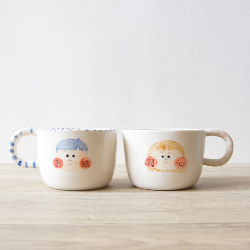 【陶瓷杯】 瓷器杯 祝福杯 情侶杯 250ml 400ml