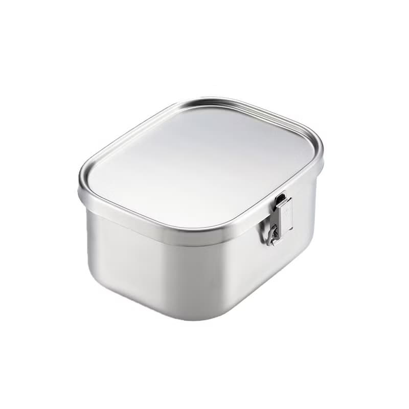 日本相澤工房 AIZAWA 日本製18-8不鏽鋼方形加深便當盒-900ml