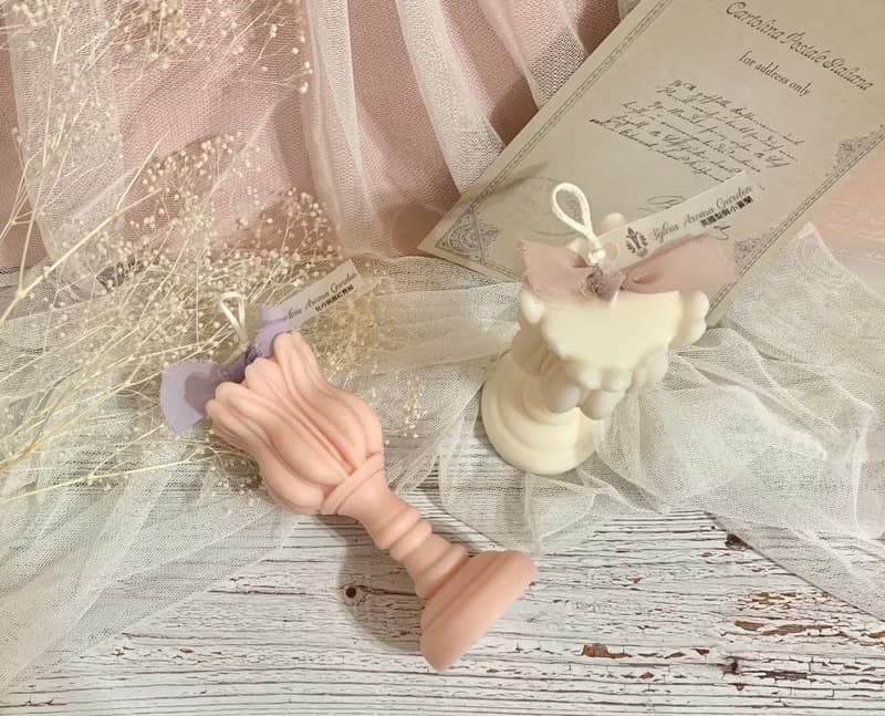 鬱金香燭台香氛蠟燭 / 生日禮物/結婚禮物/婚禮小物/情人節禮物