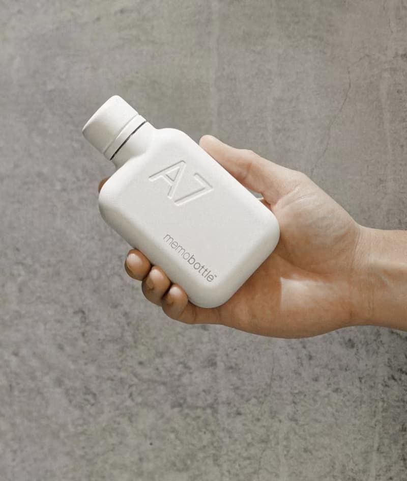 memobottle A7 250ml 不鏽鋼筆記本薄型水壺 (白色)