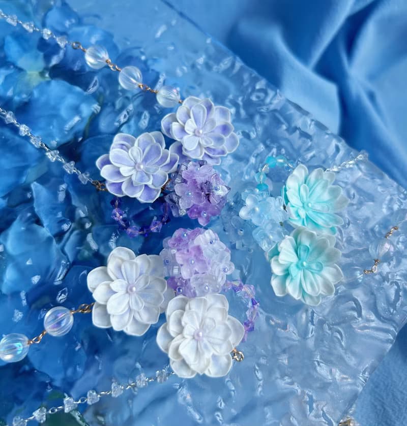 繡球花 萬華鏡 花團頸鏈