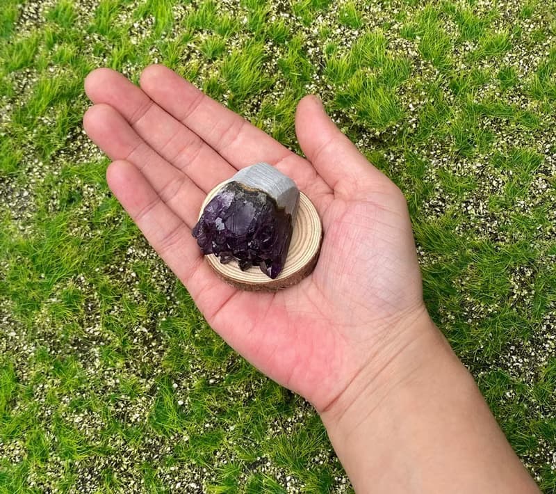 天然紫晶鎮 紫水晶// 招財 療癒// 消磁淨化 辦公室開運 增智慧