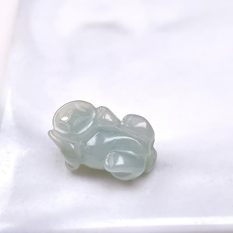 【招財神獸】冰糯種翡翠貔貅擺飾 | 天然緬甸玉翡翠A貨