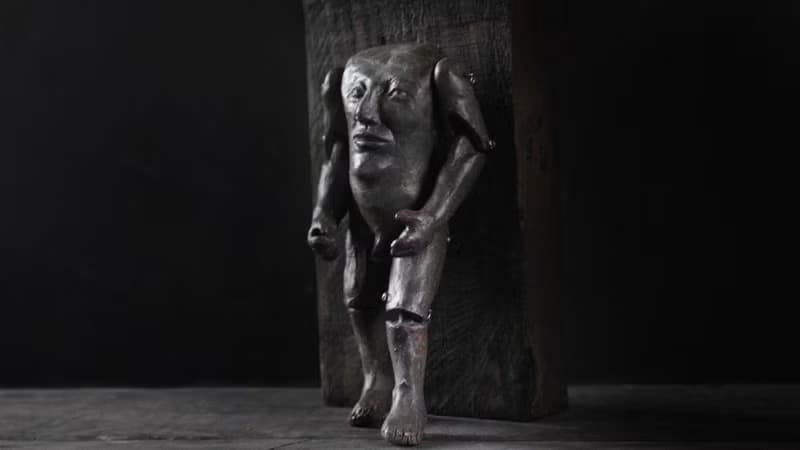 無頭先生 (雕塑 陶偶 公仔)