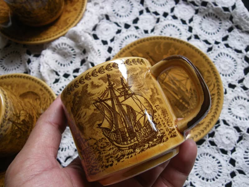 【老時光 OLD-TIME】早期日本製咖啡杯(一杯一盤為一組,一組499元