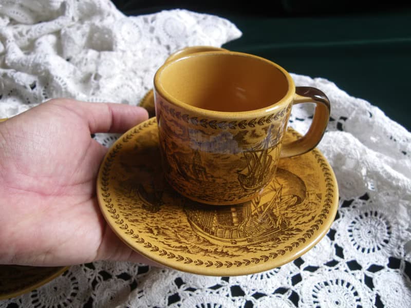 【老時光 OLD-TIME】早期日本製咖啡杯(一杯一盤為一組,一組499元