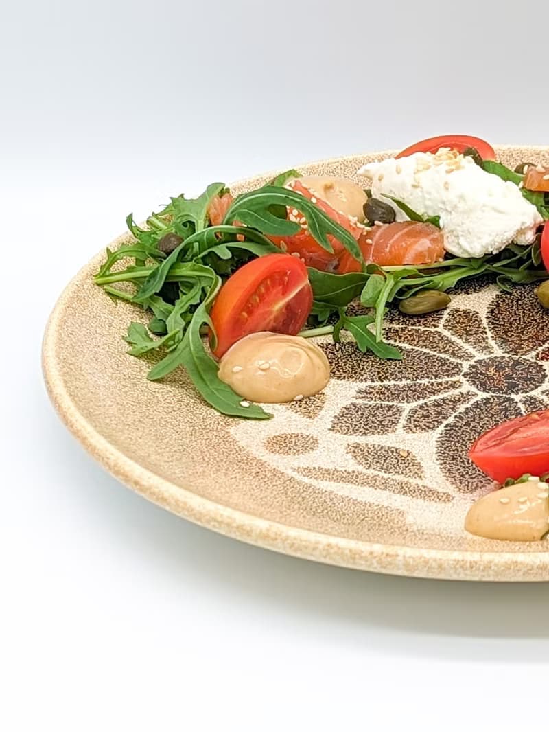 Handmade Ceramic Plates: Set of 2 Plate with Ukrainian Folk Art