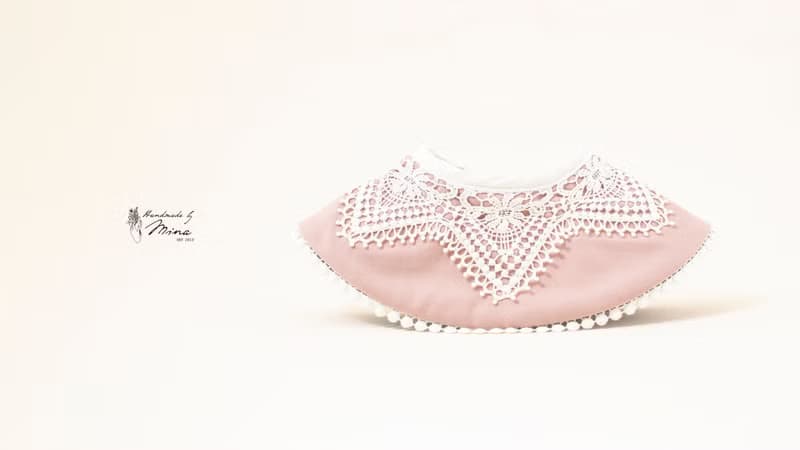 Handmade by Mina【AGF系列】愛麗絲夢遊仙境女寶寶360旋轉圍兜