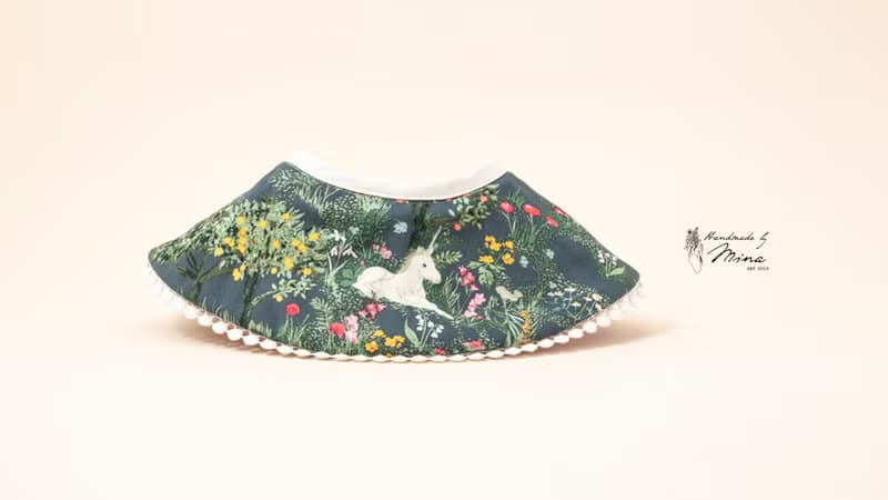 Handmade by Mina【AGF系列】愛麗絲夢遊仙境女寶寶360旋轉圍兜