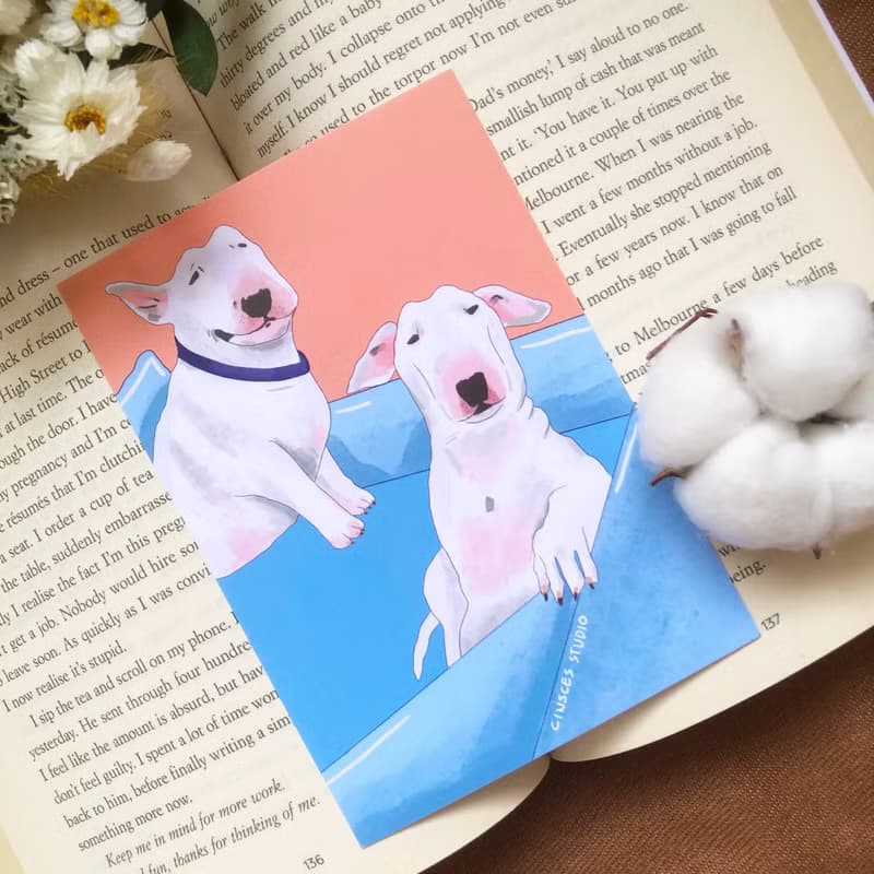 畢業禮物 - 高質感厚磅數插畫明信片 手帳 文具 卡片