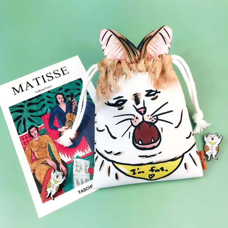 預購 我是肥橘 造型束口袋
