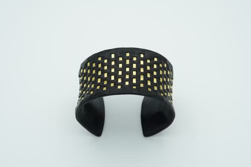 Pagoda Cuff  Bracelet (unique, handmade, leather bracelet , 2024)