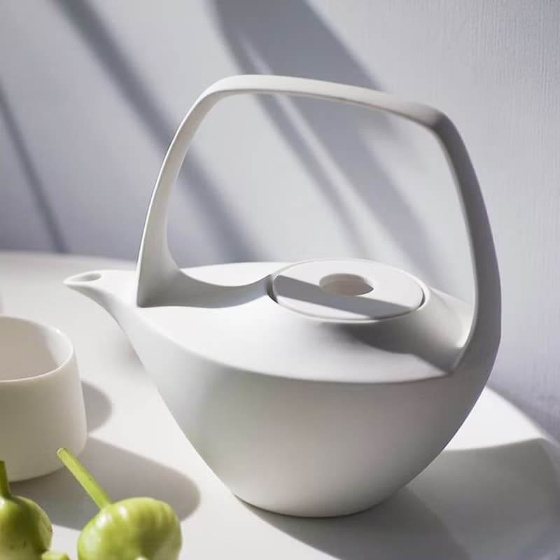 【3,co】水波提樑壺(2件式) - 白