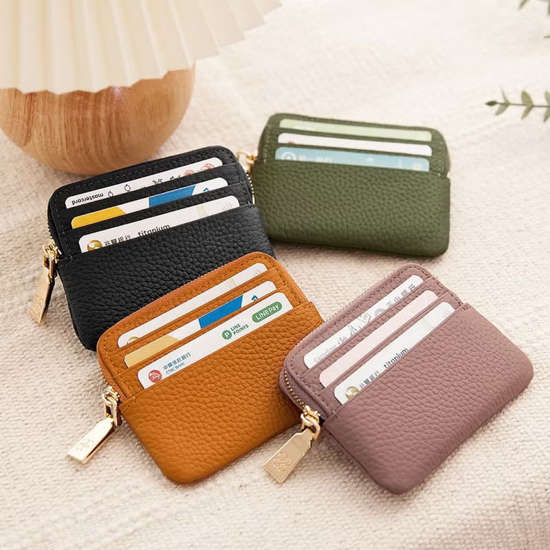 CHENSON 真皮手機包+ 真皮3卡零錢包 包夾二件組(P24545+W00820)