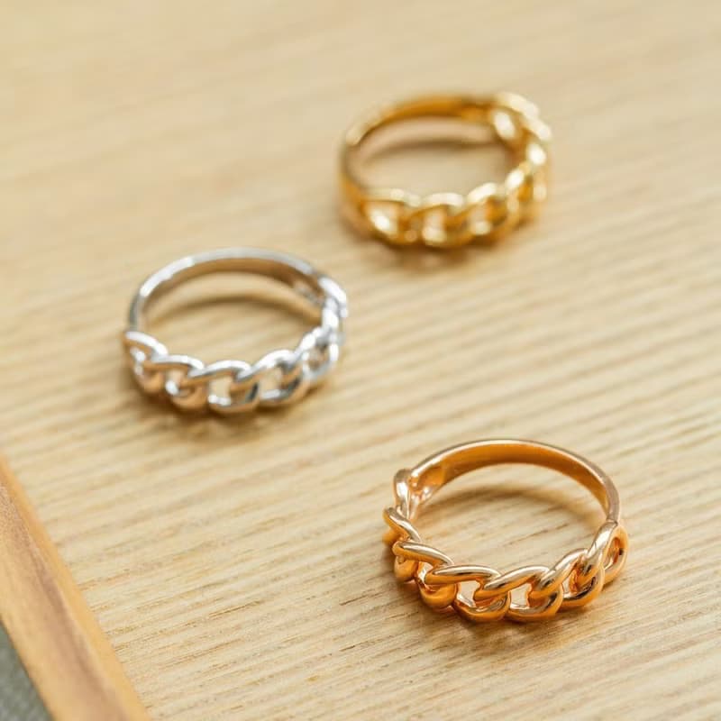 純18K 古巴戒指(小) 個性 K金 戒指