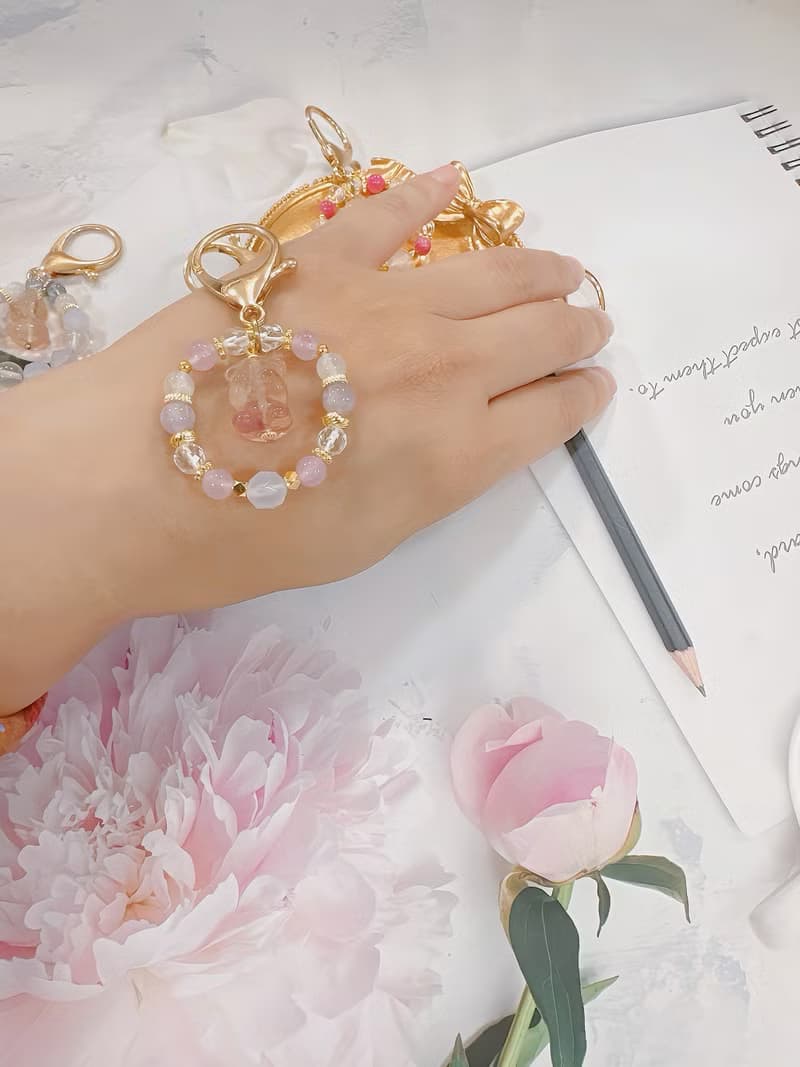 圈圈小熊熊吊飾 鑰匙圈