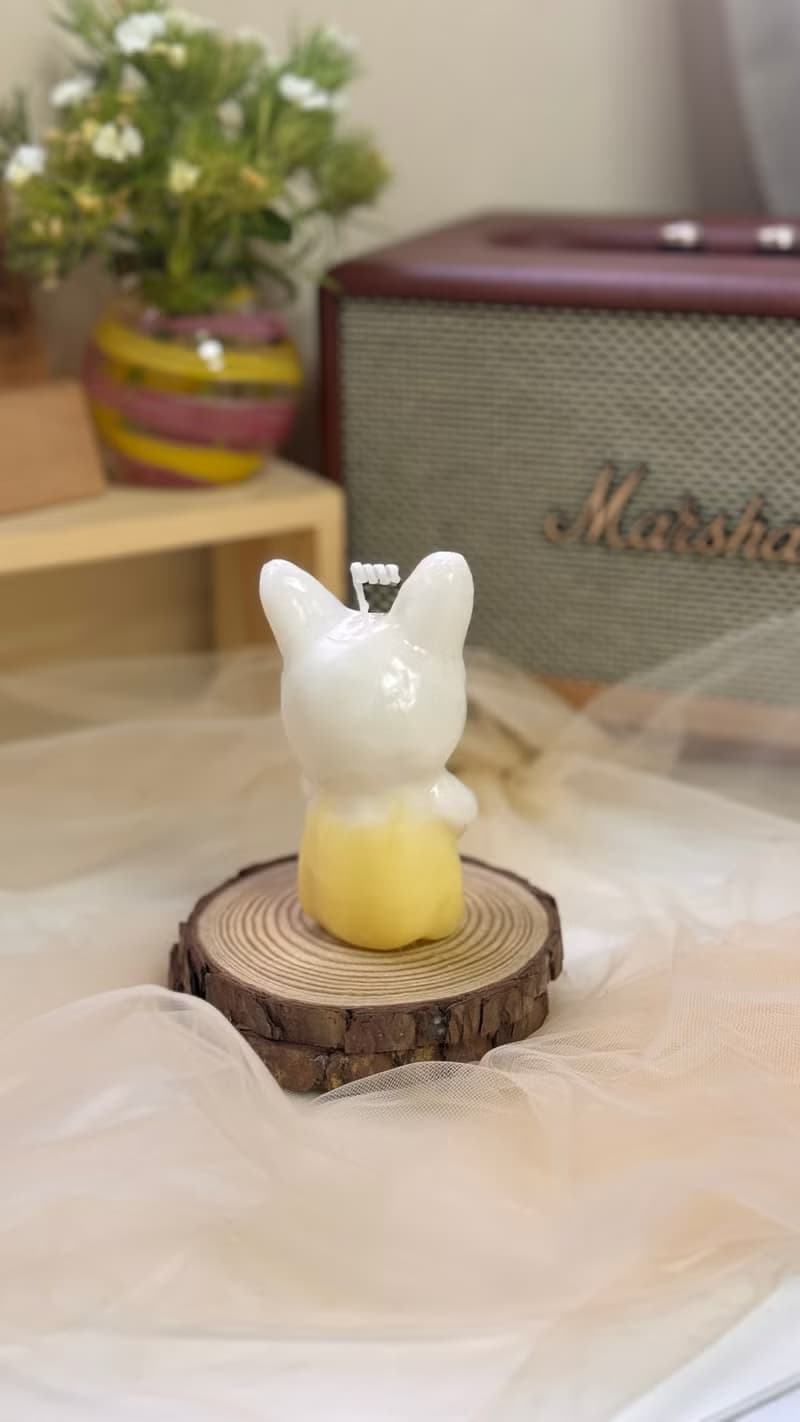 【Begleitan獨家】手作蠟燭 -  小白兔 露茜