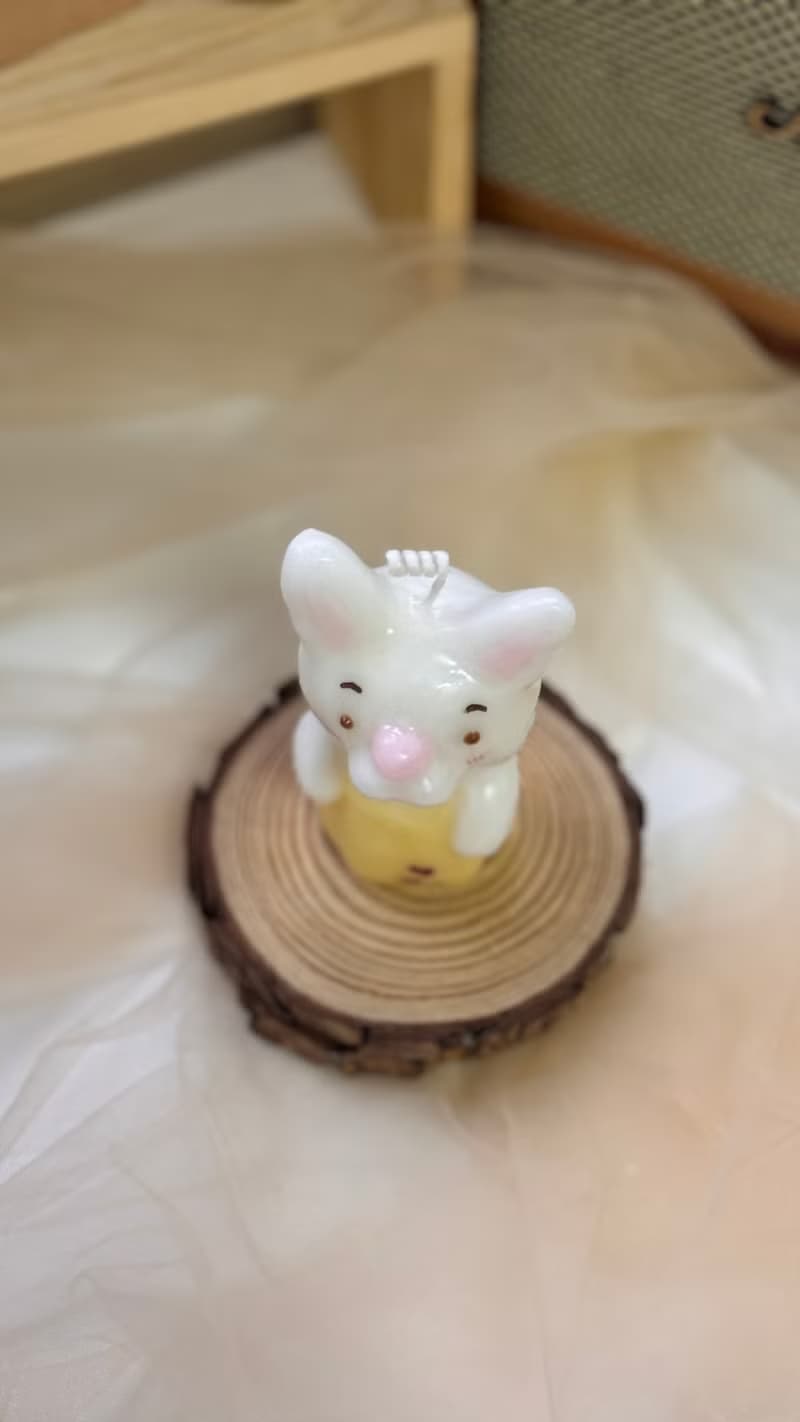 【Begleitan獨家】手作蠟燭 -  小白兔 露茜