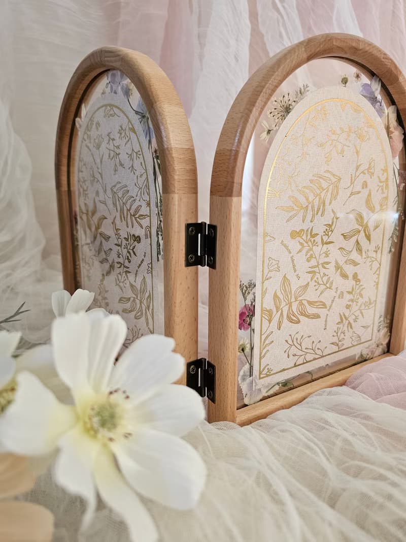 燙金押花 | 寶寶紀念框 | 彌月禮 | 獨家櫸木框