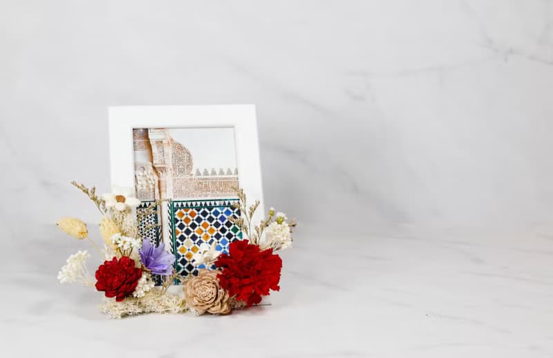 永生花相框-永生花 乾燥花 生日禮物 盆花 母親節禮物 康乃馨