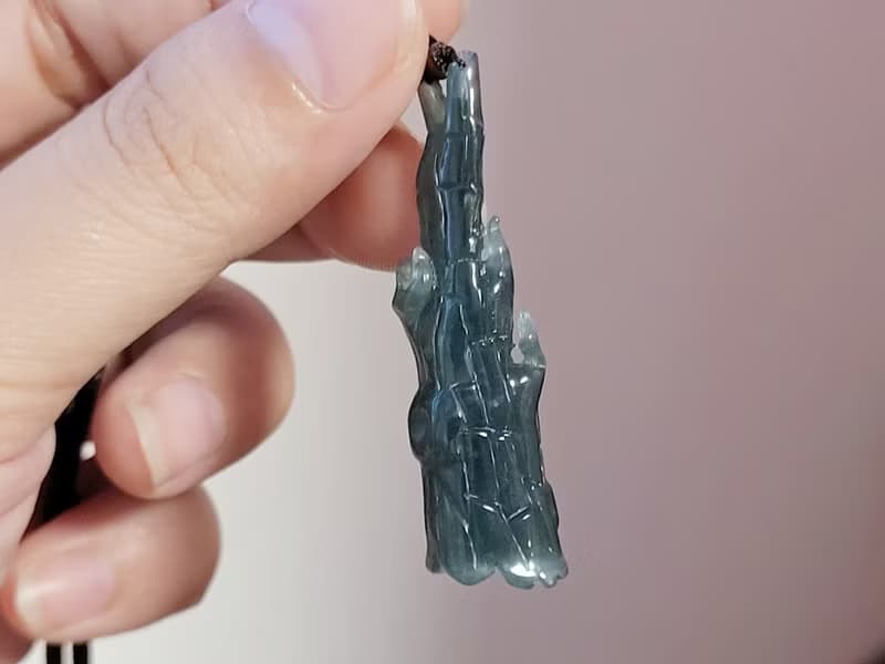 【親翠】天然翡翠 冰瓜地馬拉枯木逢春意境項鍊 | 枯木漂流木藝術