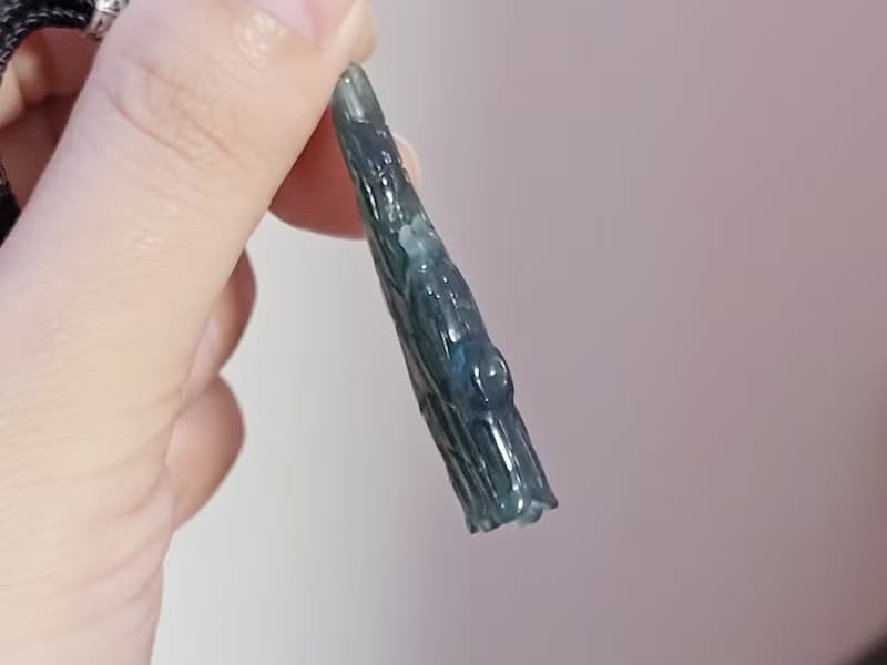 【親翠】天然翡翠 冰瓜地馬拉枯木逢春意境項鍊 | 枯木漂流木藝術