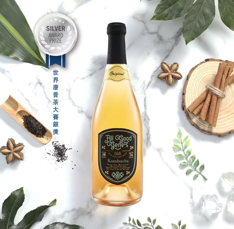 世界康普茶大賽銀獎 All Good Gene's 經典原味康普茶 /750ml