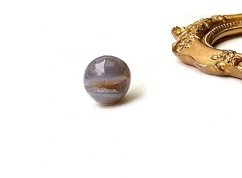 天然迷你可愛瑪瑙開口笑小球20mm能量石 天然石 家居 辦公室 擺件