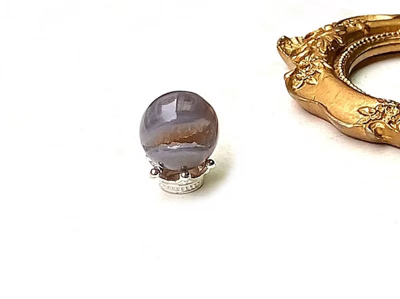 天然迷你可愛瑪瑙開口笑小球20mm能量石 天然石 家居 辦公室 擺件
