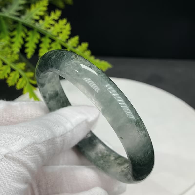 精品 紅綠幻影幽靈水晶手鐲 60MM 冰透異象石英手環 改善人際關系