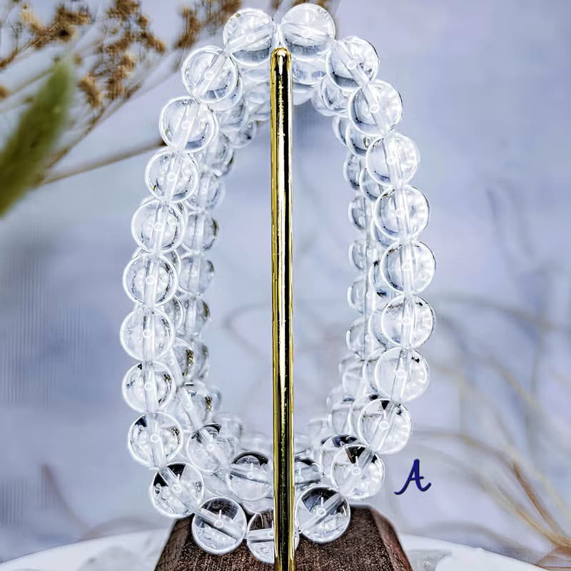 【藍針水晶】藍針白水晶手鍊
