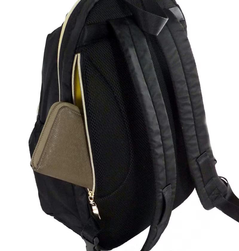 後背包 媽媽包 大容量 背包 防潑水尼龍包 - 黑色