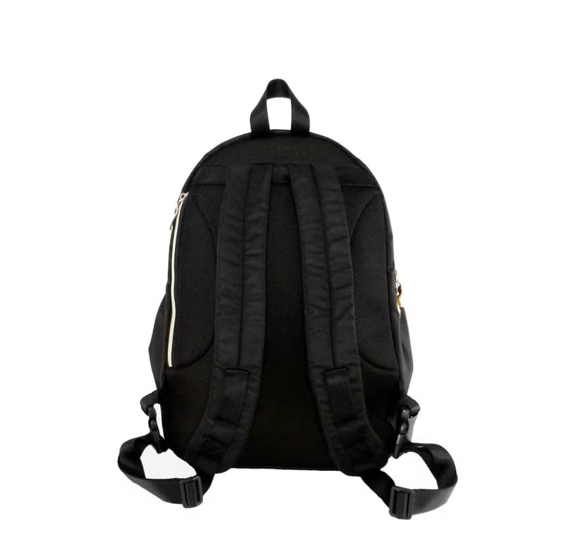 後背包 媽媽包 大容量 背包 防潑水尼龍包 - 黑色