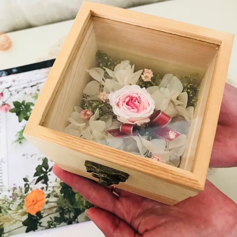 【木盒玫瑰花禮】不凋花/玫瑰/母親節/情人節/求婚/交換禮物