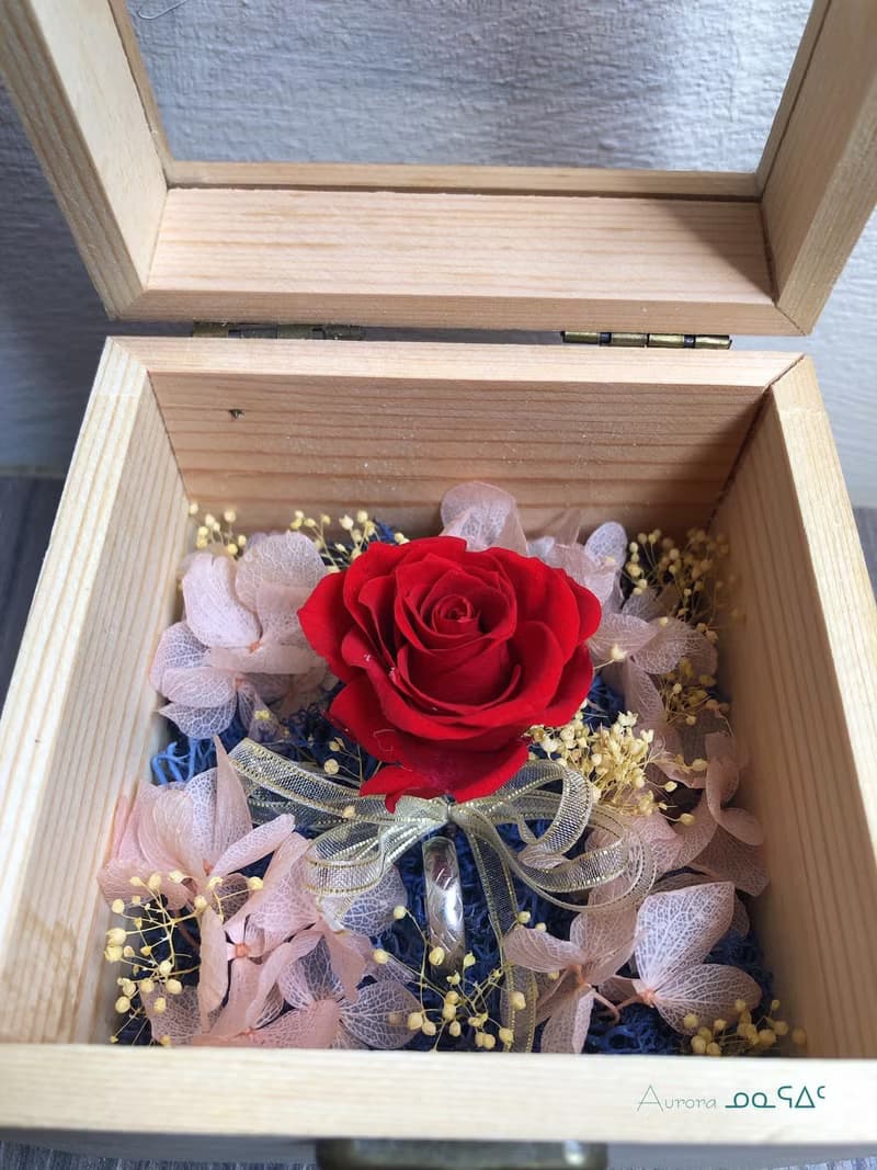 【木盒玫瑰花禮】不凋花/玫瑰/母親節/情人節/求婚/交換禮物