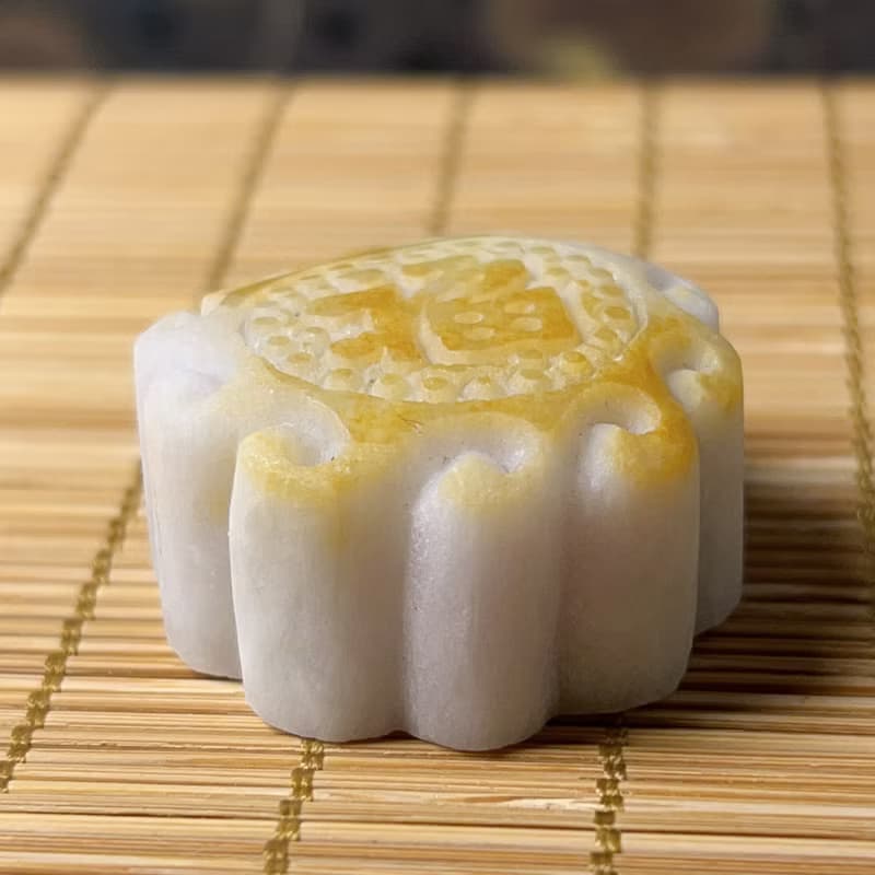 飄花翡翠月餅| 天然緬甸玉A貨翡翠 |送禮
