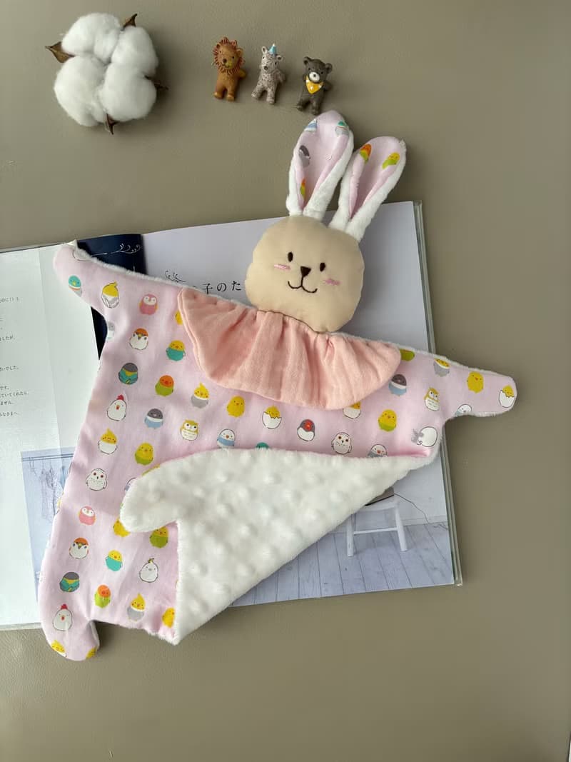 兔寶寶安撫巾  彌月禮 新生兒禮 嬰兒 小鸚鵡寶寶