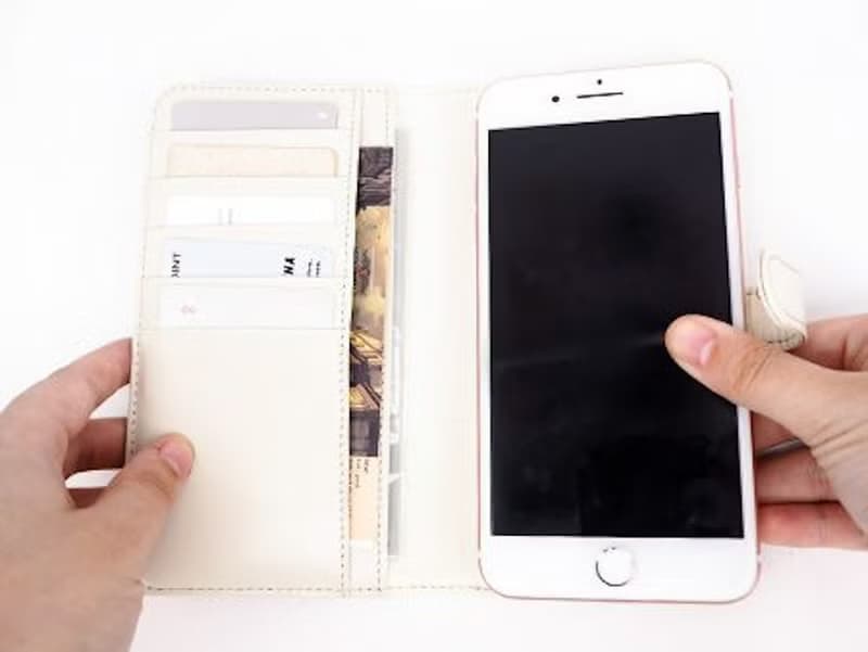 Pinkoi限定　生産終了　在庫のみ　スマホケース大　花と猫　ローズ　手機殼　手機套