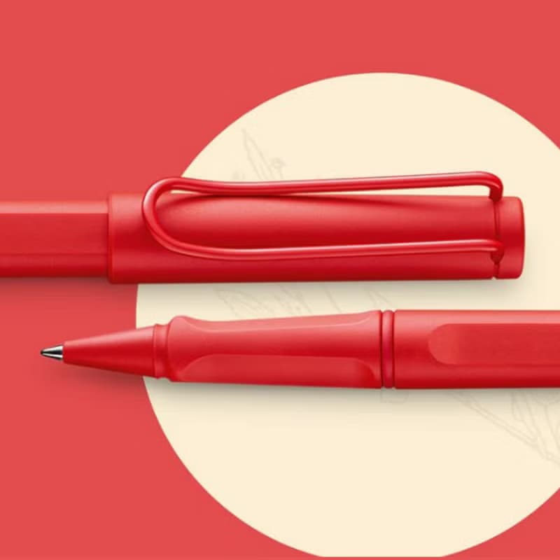 【雷雕免費刻字】LAMY 鋼珠筆皮革筆盒 湛藍 / SAFARI - 多彩選