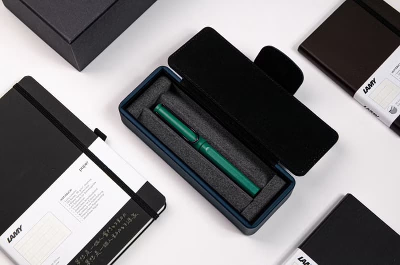 【雷雕免費刻字】LAMY 鋼珠筆皮革筆盒 湛藍 / SAFARI - 多彩選