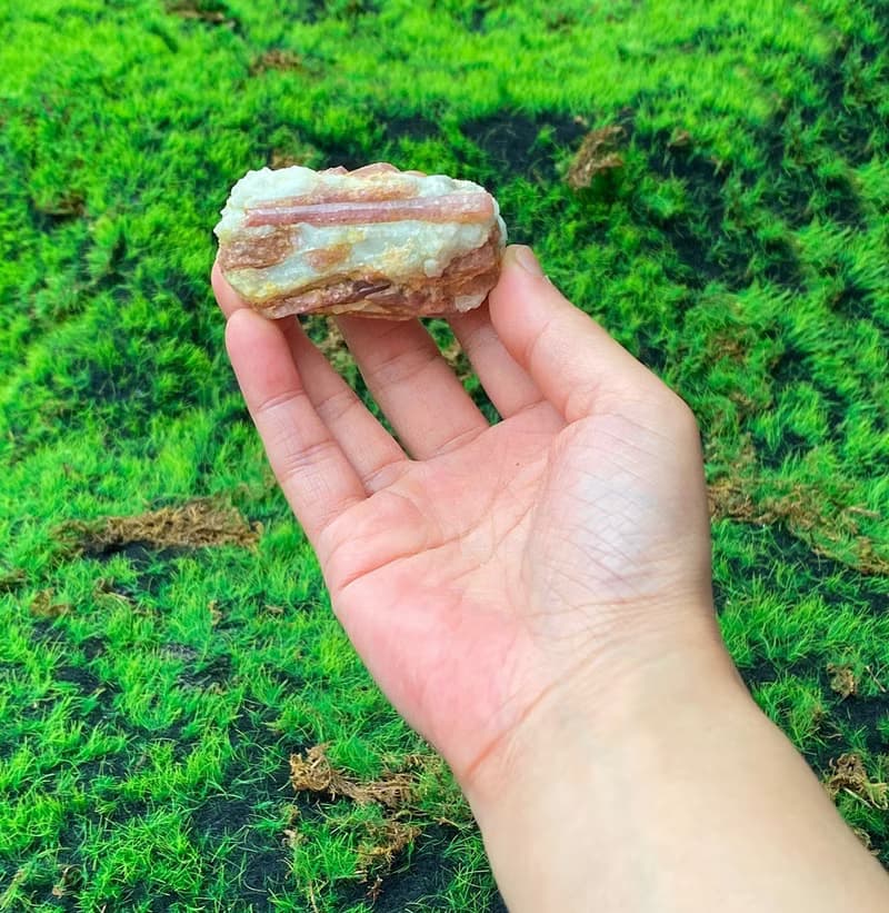 能量擺飾-天然溫柔系粉紅碧璽原石 旺桃花 增人緣 快速出貨