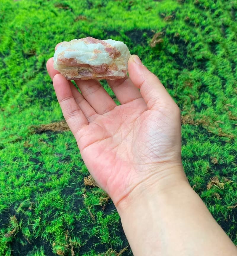 能量擺飾-天然溫柔系粉紅碧璽原石 旺桃花 增人緣 快速出貨