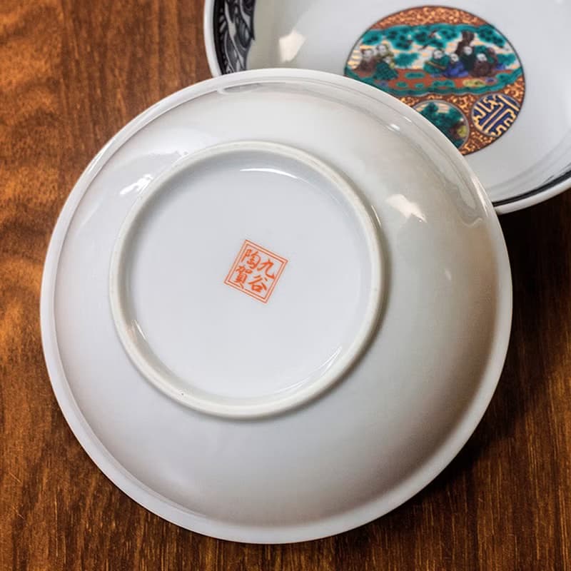 日本進口九谷燒時代繪畫風復古陶瓷碗小湯缽小菜碗拉麵碗中缽餐具