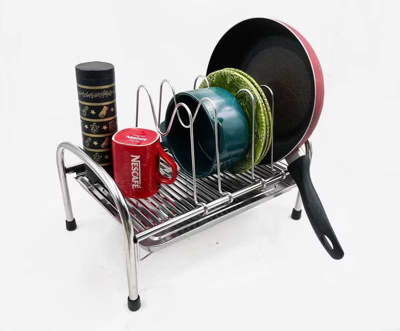 304不鏽鋼平台架　附可拆式盤架及水盤　廚房架　碗盤架　碗架